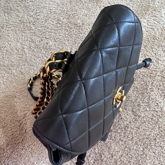 SOLD Chanel Duma Backpack Black Vintage - Picture 8 of 16